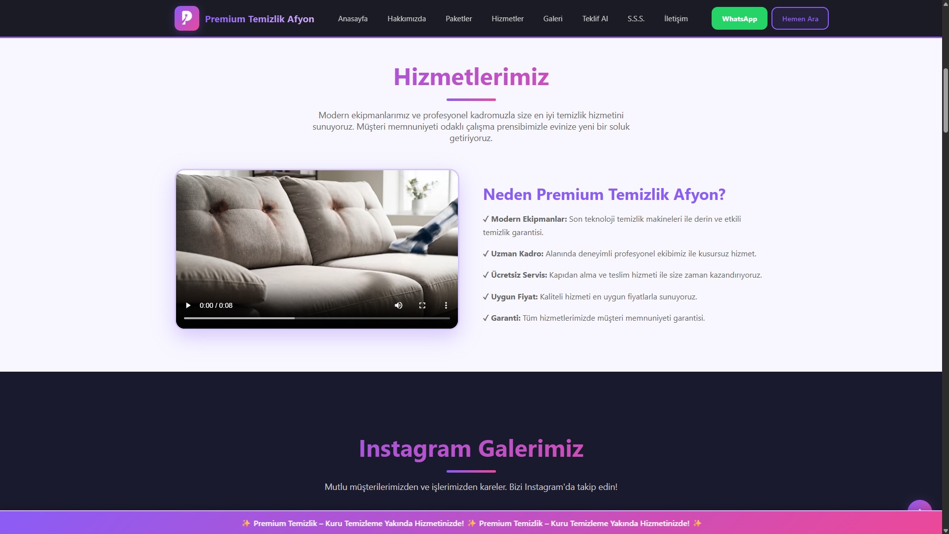 Premium Temizlik Afyon